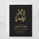 Search for event birthday invitations Gold