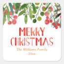Search for red merry christmas stickers Berries