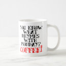 Recherche de rime tasses Café