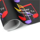 Search for clef wrapping paper Black