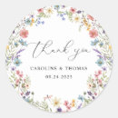 Search for romantic floral thank you stickers Classic