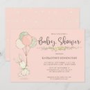Search for floral bunny invitations Vintage
