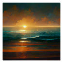 Recherche de vague bleue posters Paysage
