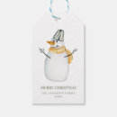 Search for snowman gift tags Watercolor