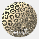 Search for glitter leopard print stickers Gold