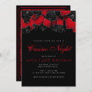 Recherche de de casino anniversaire invitations Noir et rouge