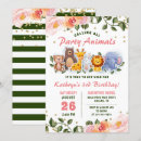 Search for safari elephant birthday invitations Girl