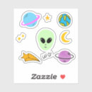Search for kawaii space stickers Alien