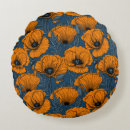 Recherche de bleu orange coussins Floral