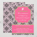 Search for green damask invitations New baby