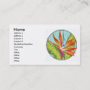 Search for birds business cards Botanical