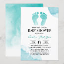 Search for baby feet invitations Gender neutral