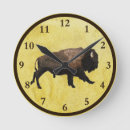 Recherche de bison horloges Faune