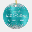 Search for 30th birthday ornaments Girly