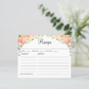 Search for pretty recipe cards Bridal shower