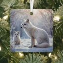 Search for white fox ornaments Arctic