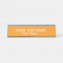 Search for orange name plates Clean