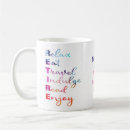 Search for eat drink and be happy mugs Typography