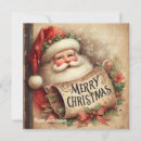 Search for vintage santa claus christmas cards Simple