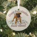 Search for boxer dog ornaments Typography