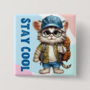 Search for cool cat buttons Kitten