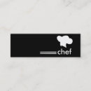 Recherche de internationales cartes visite Cuisinier
