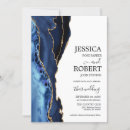 Search for blue gold and white wedding invitations Navy