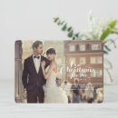 Search for holiday wedding announcement cards Just married