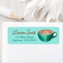 Search for coffee cup return address labels Latte