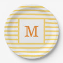 Search for monogram paper plates Stripes