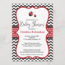 Search for red and black baby shower invitations Zigzag