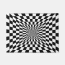 Search for optical illusion doormats Black and white