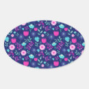 Search for pattern oval stickers Cute