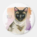 Recherche de chats siamois magnets Aquarelle