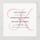 Search for pink wedding save the dates Simple