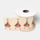Search for pink and green christmas ribbon Red
