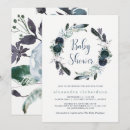 Search for floral wreath baby shower invitations Blue