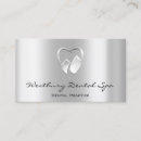 Recherche de metallic silver business cards Moderne