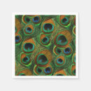 Recherche de plumes paon serviettes Vert