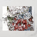 Search for floral textile postcards Blue