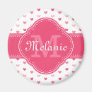 Search for pink heart pattern magnets Girly