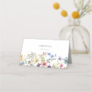 Search for wildflower place cards Watercolor