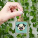 Search for cute pug keychains Pet