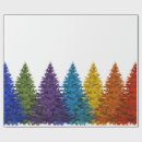 Search for rainbow christmas tree wrapping paper Modern