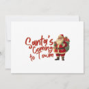 Search for 1950s christmas cards Santa