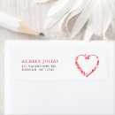 Search for valentines day return address labels Pink and red