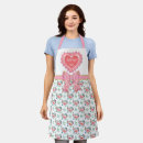Search for pink heart pattern aprons Pretty