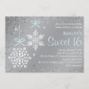 Search for winter wonderland sweet 16 invitations Sparkle