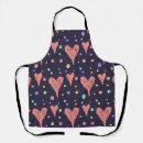 Recherche de coeur moderne tabliers Rose