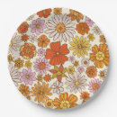 Recherche de années 70 rétro assiettes Fête d'anniversaire